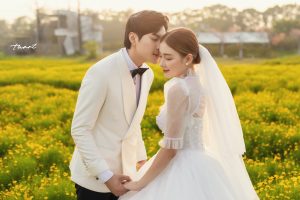 Album ảnh cưới đẹp tại phim trường Santorini Hà Nội
