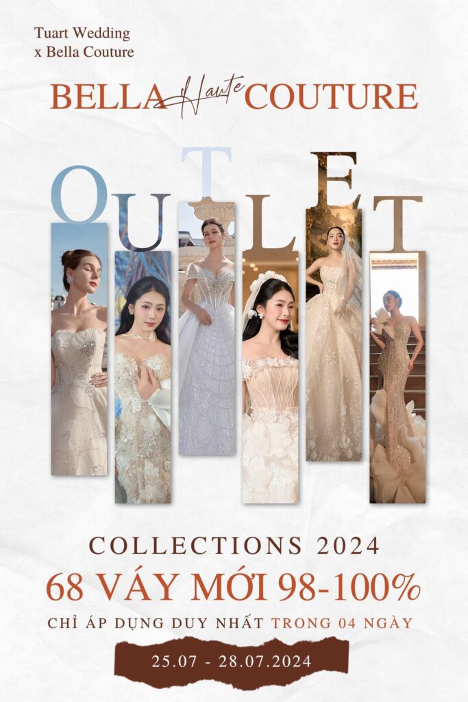 Chính thức mở bán thanh lý váy cưới giá từ 3 triệu - Đợt 1 năm 2024 (Váy new 96% - 100%) - Bella Couture