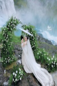 Album ảnh cưới đẹp Hùng Vỹ tại Thác Damry Đà Lạt