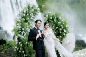 Album ảnh cưới đẹp Hùng Vỹ tại Thác Damry Đà Lạt