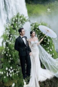 Album ảnh cưới đẹp Hùng Vỹ tại Thác Damry Đà Lạt