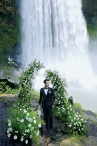 Album ảnh cưới đẹp Hùng Vỹ tại Thác Damry Đà Lạt