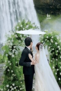 Album ảnh cưới đẹp Hùng Vỹ tại Thác Damry Đà Lạt